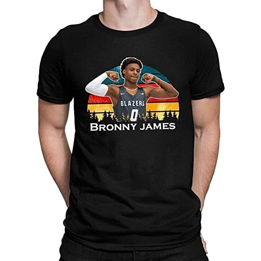 Bronny James Basketball Graphic T-Shirt, Sports College Fan Tee
